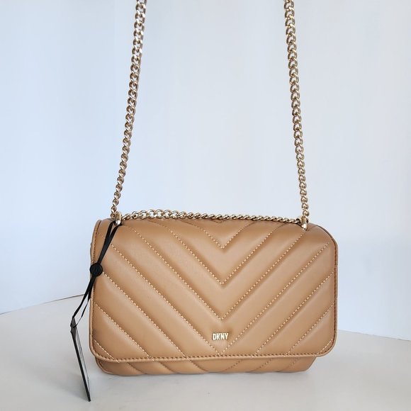 Dkny Bags Dkny Cashew Quilted Veronica Convertible Shoulder Bag